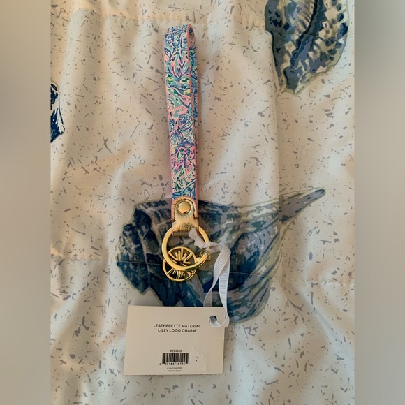 Lilly Pulitzer Gold and Multicolor Keychain NWT - Picture 2 of 2